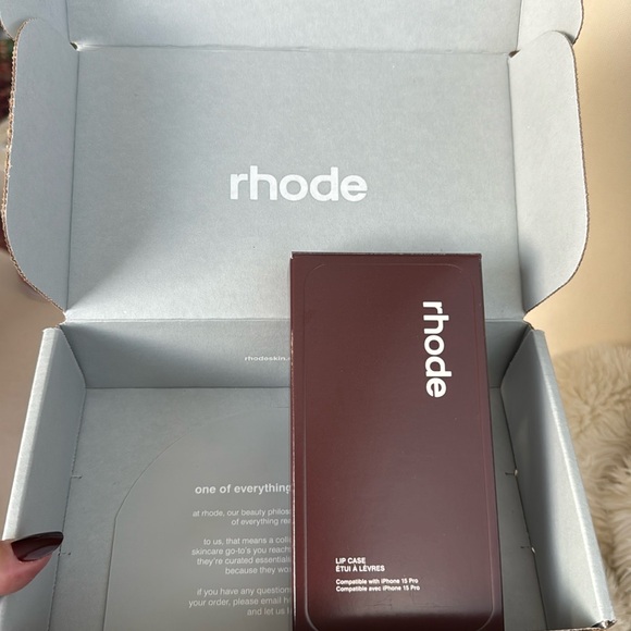 Rhode lip case in espresso. Never used. - Picture 1 of 3